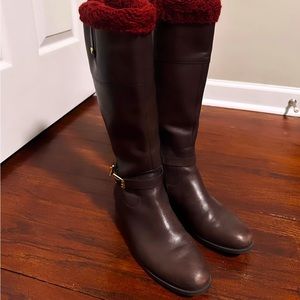 NWOT Dark Brown Ralph Lauren Riding Boots